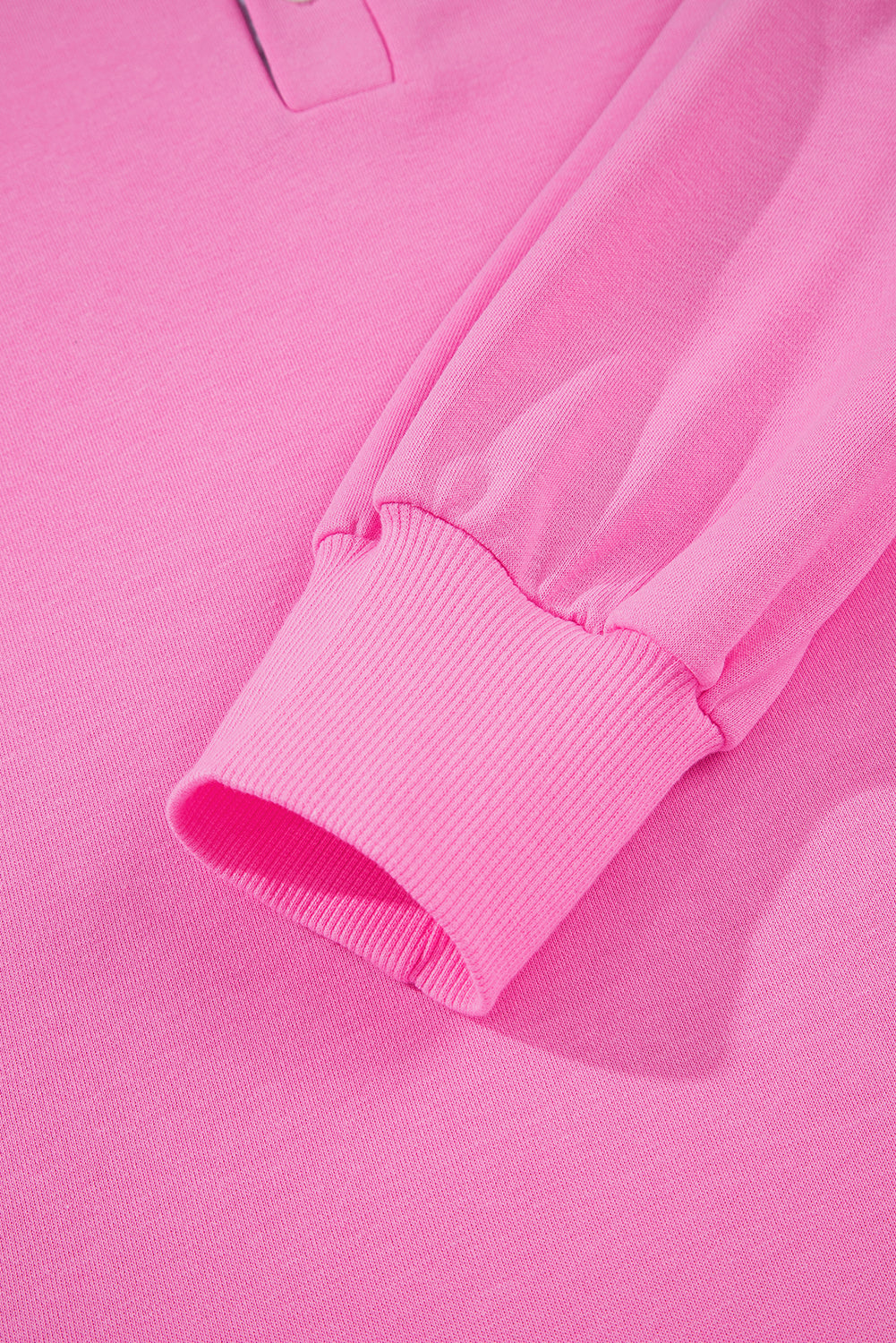 Pink Contrast Striped Collar Patchwork Puff Sleeve Ruffle Hem Mini Dress